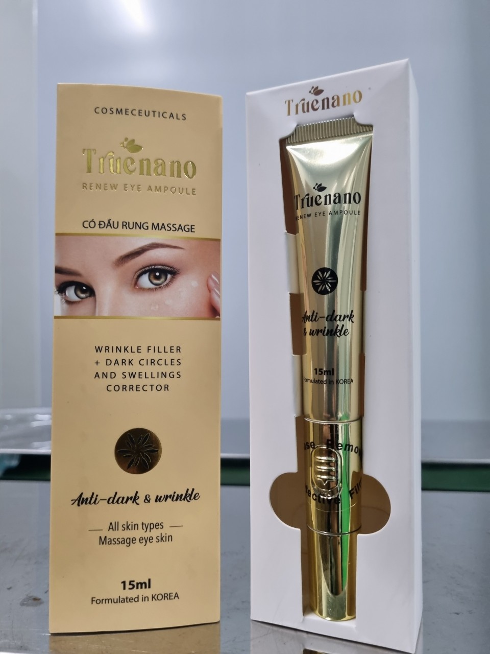 TRUENANO - Tinh Chất Làm Mờ Nếp Nhăn, Thâm Quầng Mắt, Bọng Mắt  Renew Eye Ampoule